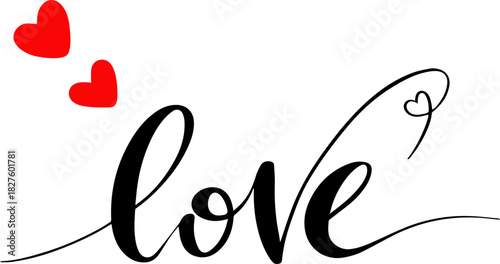 LOVE Calligraphy Lettering