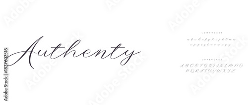 Abstract Fashion font alphabet. Minimal modern urban fonts for logo, brand etc. Typography typeface uppercase lowercase and number. vector illustration