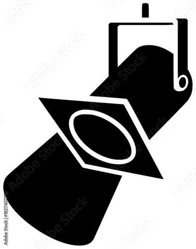 spotlight illustration spot silhouette light logo stage icon glow outline bright shine show concert effect beam scene lamp studio shape adults vector graphic background
