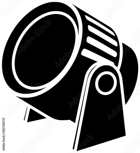 spotlight illustration spot silhouette light logo stage icon glow outline bright shine show concert effect beam scene lamp studio shape adults vector graphic background