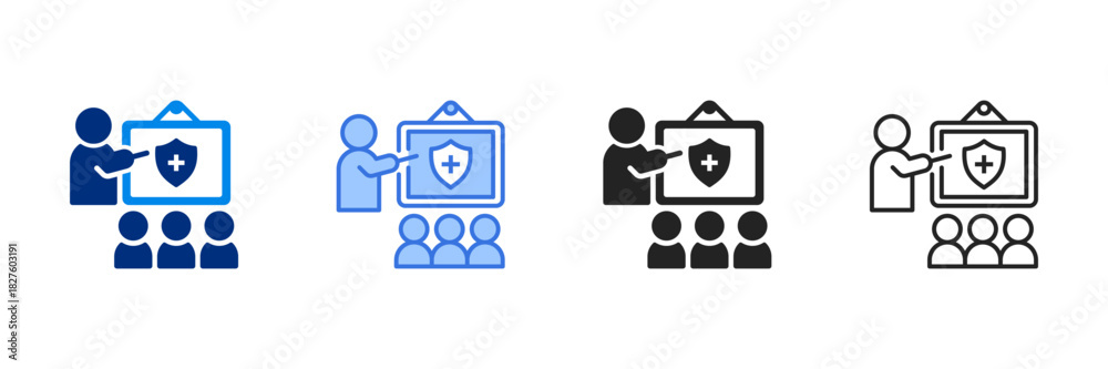Obraz premium Hygiene Awareness Icon Set Multiple Style Vector Illustration 