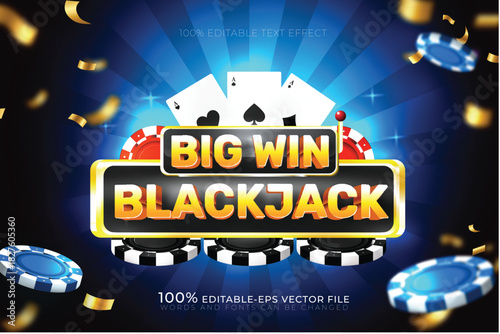 big win casino announcer text effect	
