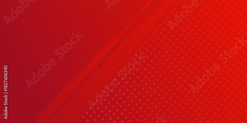 Background red and crimson pop art vector with halftone dots in comic style art