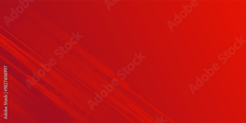 Background red and crimson pop art vector with halftone dots in comic style art