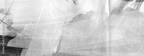 High-res gray grunge tape texture with lo-fi noise, dust and scratches. Authentic scan for collage, print, posters, overlays, noise aesthetic, Y2K and experimental design.