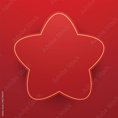 Christmas label. Festive Christmas text box vector. Perfect for seasonal messages or text and greetings.