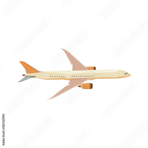 airplane isolated on white background
