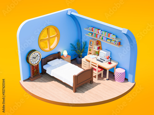 child bedroom diorama