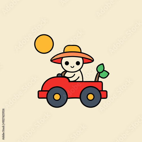 funny cartoon farmer