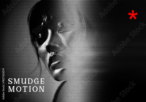 Smudge Blur Photo Effect Mockup