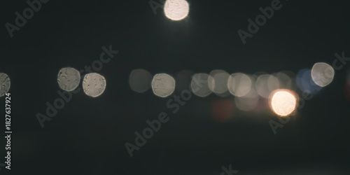 The background can be on traffic lights in the dark