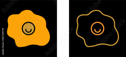 Fried Egg Vector Icon