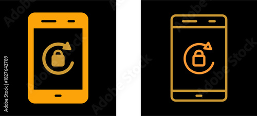 Portrait Orientation Lock Vector Icon