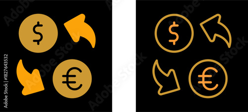 Currency Exchange Vector Icon