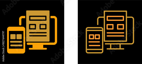 Adaptive Layout Vector Icon