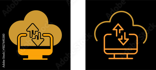 Data Transfer Vector Icon
