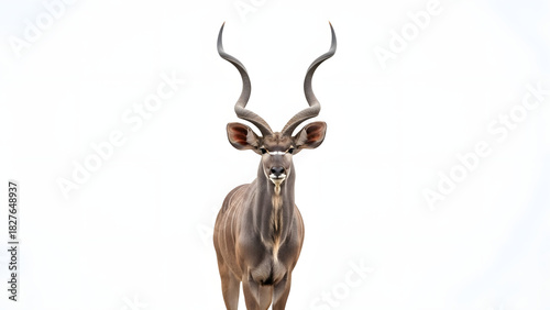 Majestic Kudu Antelope Portrait: Wild African Wildlife Safari Animal