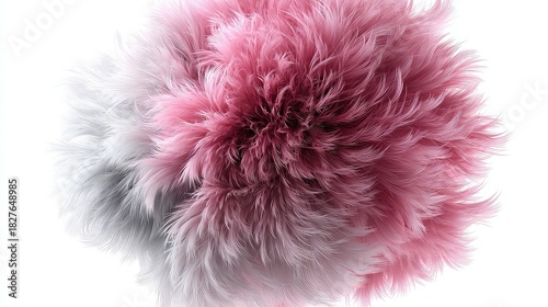 Dreamy pink and grey feather cloud with soft textures that evoke feelings of peace and serenity, perfect for adding a touch of whimsical elegance to your project