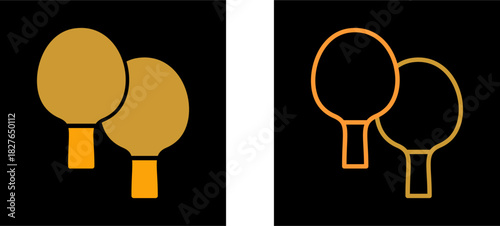 Ping Pong Vector Icon