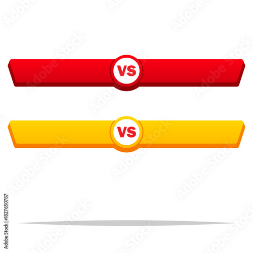 Blank versus battle duel sign vector isolated
