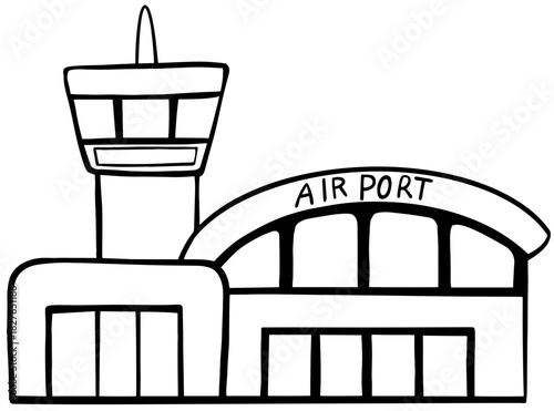 공항 라인드로잉