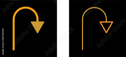 Arrow Pointing Down Vector Icon