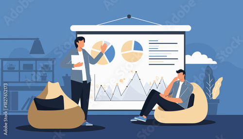 Business Presentation Analyzing Data and Strategies for Corporate Growth and Success