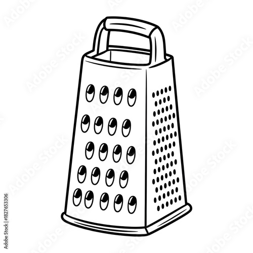 Box Grater Line Art coloring page line art
