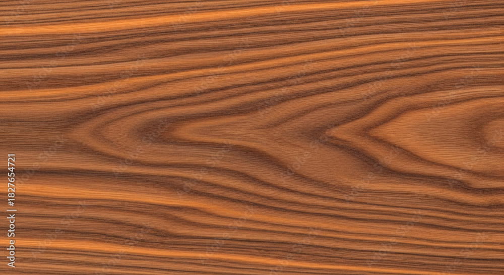 Naklejka premium Close up of brown wood grain with natural patterns and textures creating a smooth surface appearance