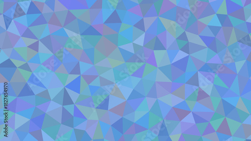 A mesmerizing mosaic of blue and purple triangles creates a captivating geometric pattern, evoking a sense of calm and tranquility