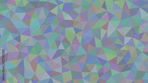 A mesmerizing mosaic of pastel triangles creates a captivating abstract pattern, blending blues, greens, pinks, and grays in a harmonious dance