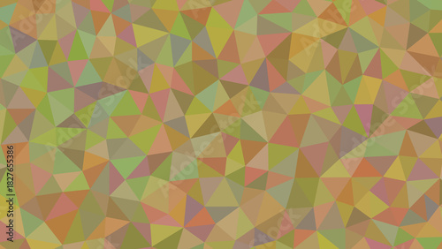 Abstract geometric background with a mosaic of triangles in earthy tones, creating a visually interesting and textured pattern