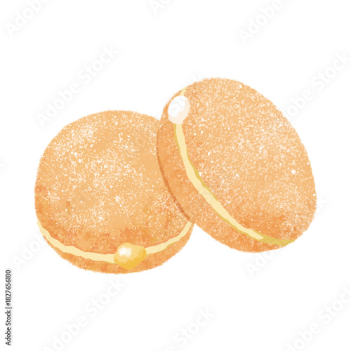 カスタードドーナツ