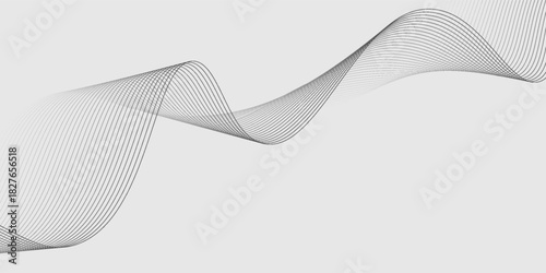 abstract vector background bland with black wavy lines. eps10