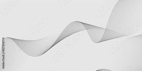 abstract vector background bland with black wavy lines. eps10