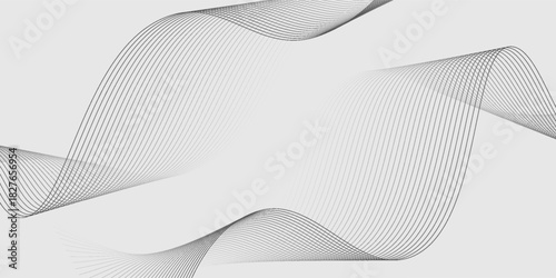 abstract vector background bland with black wavy lines. eps10