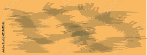 Dark brown and yellow wall texture or background with patches.Old dark yellow and red paper texture or background, vector illustration.