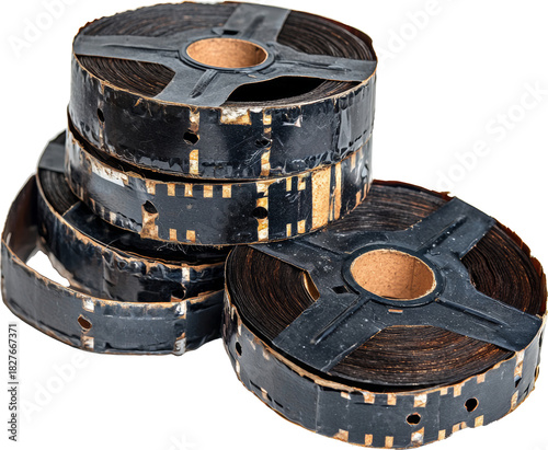 old tape movie rolls 
