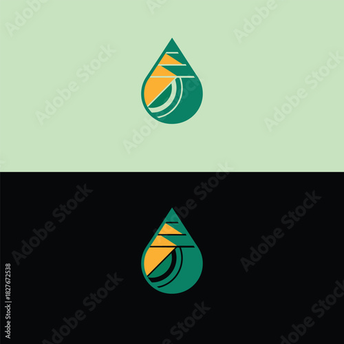 Modern and elegant drop logo design for eco-friendly brands looking to make a lasting impression, perfect for businesses in sustainability, water purification, or natural resources