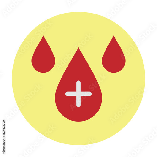 Blood Drop Vector Flat Icon Design