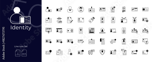 Identity Duotone Editable Icons set