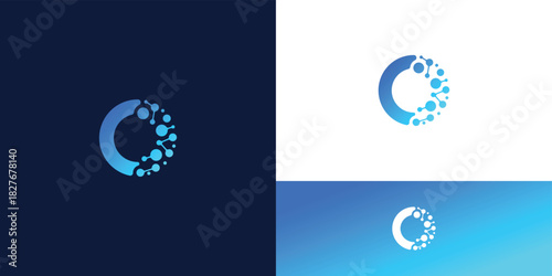 technology connection symbol  abstract , dot, Blockchain, molecular,  and system graphic design vector illustration. Symbol, icon, creative logo design 