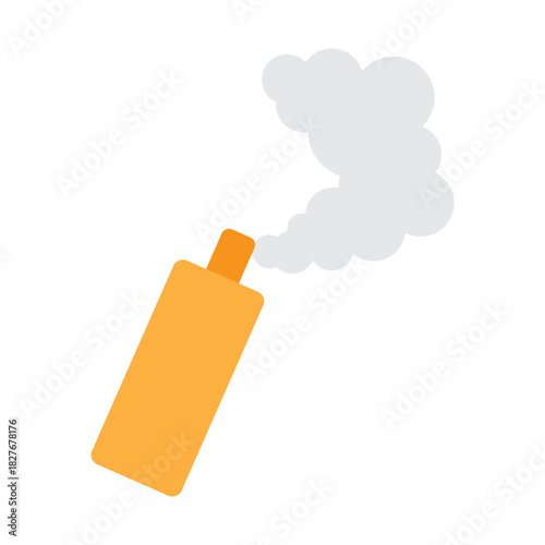 Smoke Bomb Vector Flat Icon Design