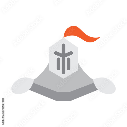 Night Warrior Vector Flat Icon Design