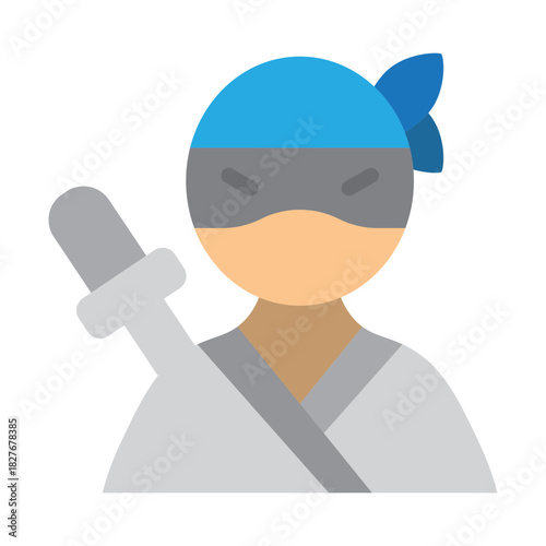 Ninja Generic Vector Flat Icon Design