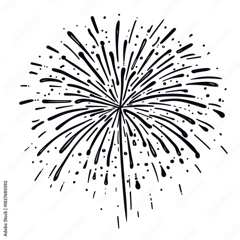 Obraz premium Firework fireworks backgrounds drawing.