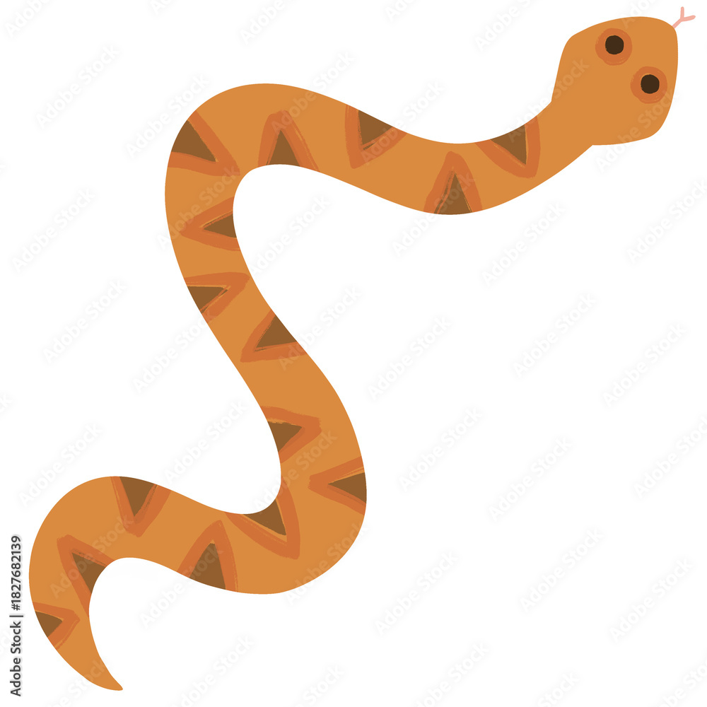 Fototapeta premium snake orange