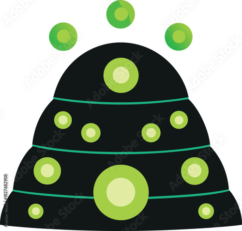 Vector city grid pattern in maximalist futuristic style