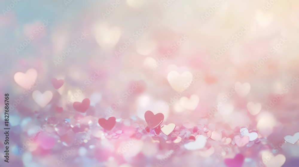 Naklejka premium ハートの背景