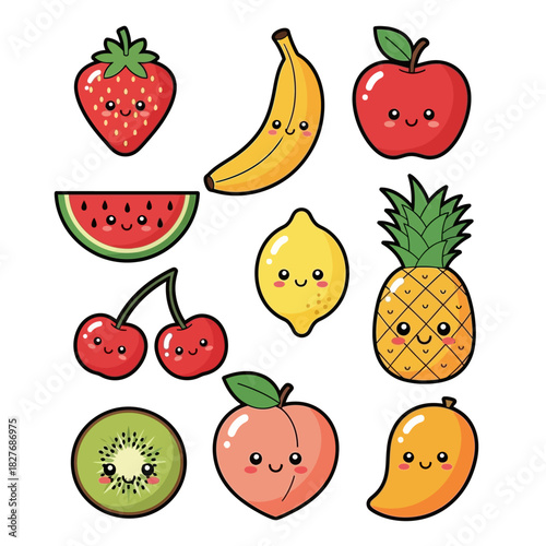 set of fruits